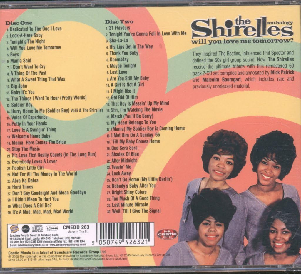 その他 Will You Still Love Me Tomorrow [DVD] Amazon.co.jp: Will You Still Love Me Tomorrow : Shirelles: Music